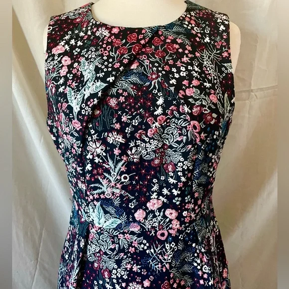H&M Brocade Style Shift Dress sz 10 - Picture 3 of 7